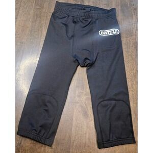 Men's Battle Sports Football Workout Jock Spandex Black Compression Medium